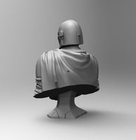 B006 - Movie character design, Mandalorian Half body statue design, STL 3D Model design Print download files