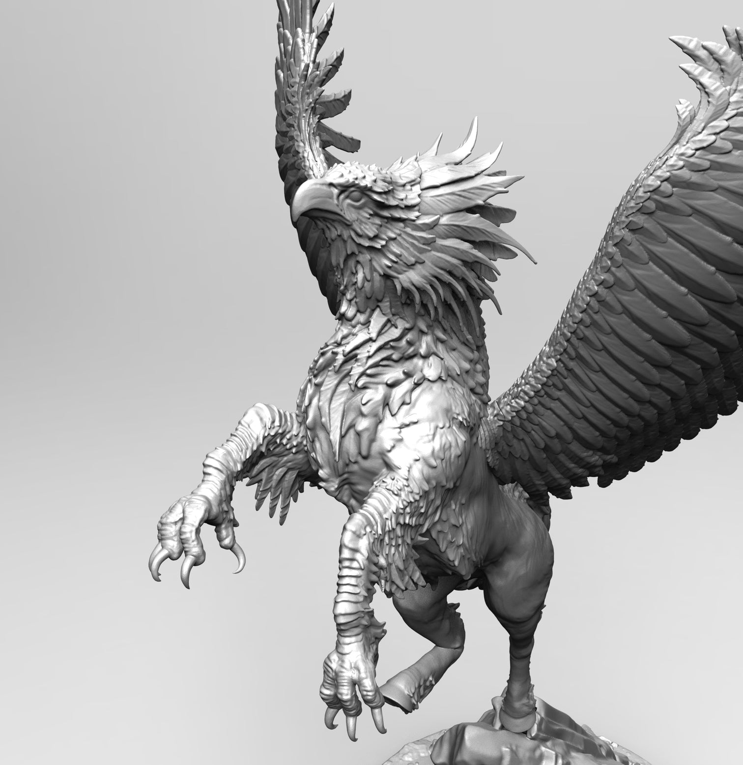 B008 - Legendary Creature ( 2 types ) , The Griffon ,STL 3D model Prin ...