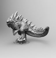 B014 - Legendary character design, The lightning creature Gojira, STL 3D model design print download files