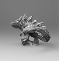 B014 - Legendary character design, The lightning creature Gojira, STL 3D model design print download files