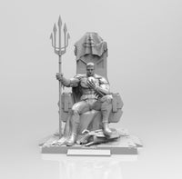 E235 - Comic character design, The Bad Man statue throne, STL 3D model design print download files