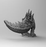 B014 - Legendary character design, The lightning creature Gojira, STL 3D model design print download files