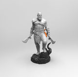 E334 - Games character design, The Double Blade kratose statue, STl 3D model design print download files