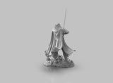 A393 - Movies character design, The Aragon with sword, STL 3D model design print download files