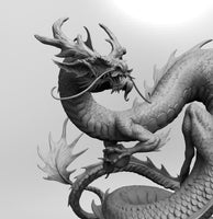 B013 - Legendary Creature - The Fire Dragon , STL 3D Model Design Print