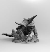 B020 - Creature design, Turtle Dragon, STL 3D model design