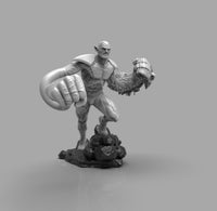 A406 - Comic character design, The Super Skrull statue, STL 3D model design print download file