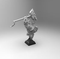 E342 - Legendary character bust design, The Viking warrior with axe bust statue, STL 3D model design print download file