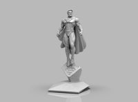 A410 - Comic character design, The Superman in Cyber look, STL 3D model design print download files