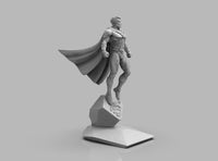 A410 - Comic character design, The Superman in Cyber look, STL 3D model design print download files