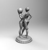 B051 - Movie character fan arts, The SW Female CPO, RD2 - waifu Sexy Version, STL 3D model design print download files