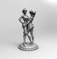 B051 - Movie character fan arts, The SW Female CPO, RD2 - waifu Sexy Version, STL 3D model design print download files