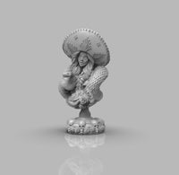 A412 - Character design bust, The Snake horror women bust design, STL 3D model design print download files