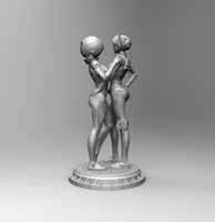 B051 - Movie character fan arts, The SW Female CPO, RD2 - waifu Sexy Version, STL 3D model design print download files