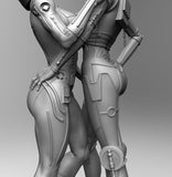 B051 - Movie character fan arts, The SW Female CPO, RD2 - waifu Sexy Version, STL 3D model design print download files