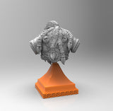 E351 - Legendary character bust, The Dwarf Peti bust design, STL 3D model design print download files