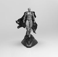 E354 - Comic character design, The Mecha S man statue, STL 3D model design print download files