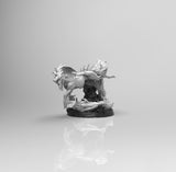 E358 - Legendary creature design, The Wrath Kirin statue, STL 3D model design print download files