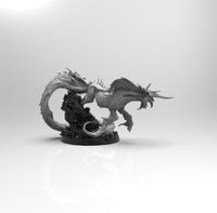 E358 - Legendary creature design, The Wrath Kirin statue, STL 3D model design print download files