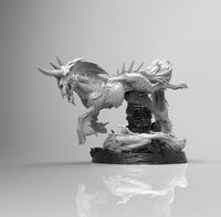 E358 - Legendary creature design, The Wrath Kirin statue, STL 3D model design print download files