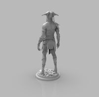 A382 - Games character design, The Dark elf of God battle, STL 3D model design print download files