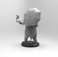 E350 - Comic character design, The animal Penguin character statue, STL 3D model design print download files