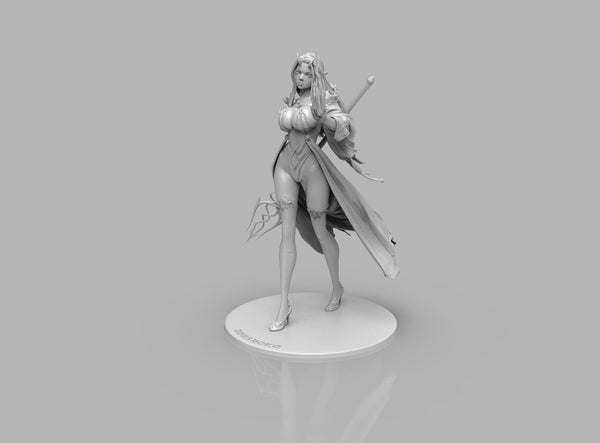 A418 - Character design statue, Devil Hot girl design, STL 3D model design print download files