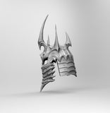 B065 - Arthas Helm Of Domination Helmet, World of Warcraft, STL 3D model design print