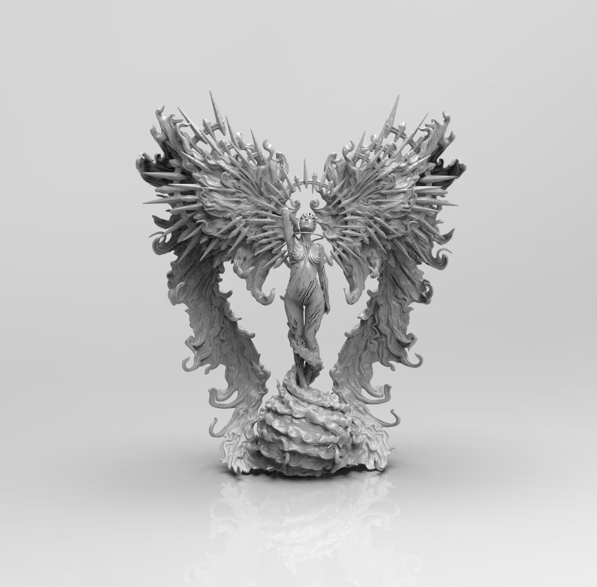 E361 - Legendary character design, The Solar Celestrial being, STL 3D ...