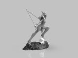 A427 - Movies character design, SW Ahsokie with saber, STL 3D model design print download files