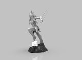 A427 - Movies character design, SW Ahsokie with saber, STL 3D model design print download files