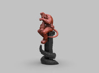 A430 - Comic character design, A red skin guy from hell, STL 3D model design printing download files