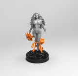 E379 - Comic character design, The Poison Girl with vein, STL 3D model design print download files