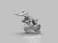 A369 - Movie character design, The Snake with wolf, STL 3D model design print download files