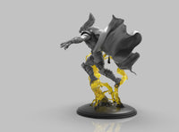 A376 - Comic Character design statue, Beta mighty with Hammer, STL 3D model design print download files