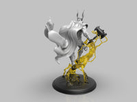 A376 - Comic Character design statue, Beta mighty with Hammer, STL 3D model design print download files