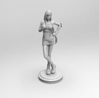 E428 - Games waifu character design, The Tifah character art design statue, STL 3D model design print download files