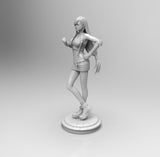 E428 - Games waifu character design, The Tifah character art design statue, STL 3D model design print download files