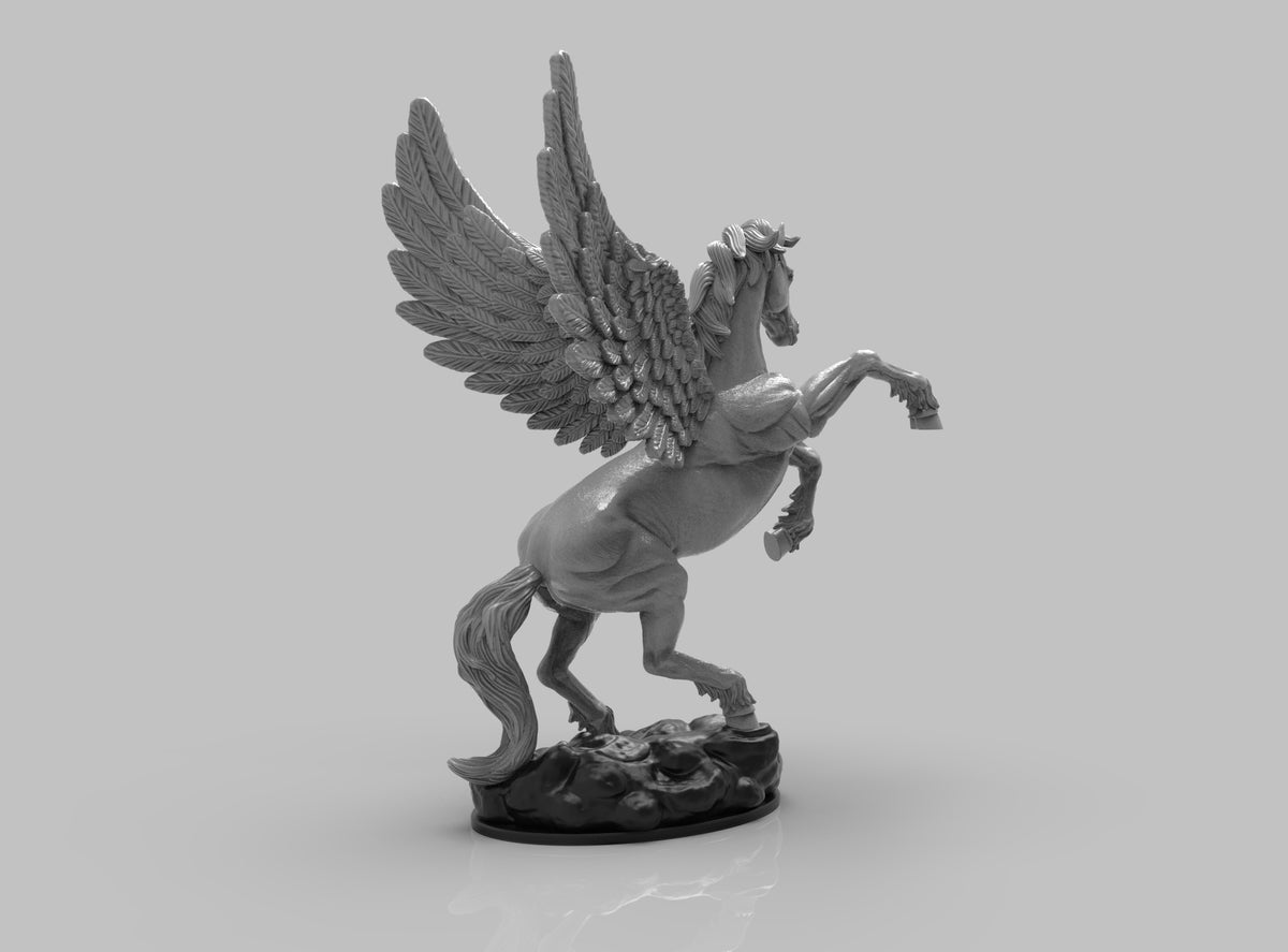 A443 - Legendary Creature design, The Pegasus, STL 3D model design pri ...