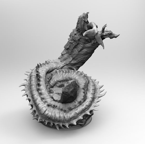 B094 - Jormungan dragon, Creature design, STL 3D design model print