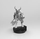 A442 - Legendary creature design, The Minatour Bull like human , STL 3D model design print download files