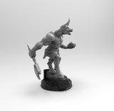 A442 - Legendary creature design, The Minatour Bull like human , STL 3D model design print download files