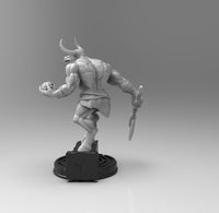 A442 - Legendary creature design, The Minatour Bull like human , STL 3D model design print download files