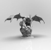 A475 - Legendary creature design, Demon Gargolye statue, STL 3D model design print download files