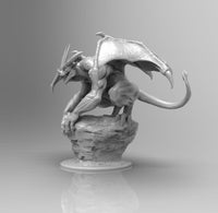 A475 - Legendary creature design, Demon Gargolye statue, STL 3D model design print download files