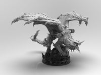 A477 - Legendary dragon design, The Dragon dwraft, STL 3D model design print download files