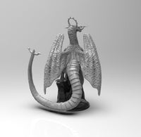 A478 - Legendary dragon, The Ring Wizard dragon, STL 3D model design print download files