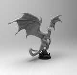 A482 - Legendary dragon design, The Dragon of Paradin statue, STL 3D model design print download file