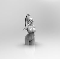 E975 - NSFW games character design, The 3version of Gunner Girl statue, STL 3D model design print download files