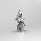 E975 - NSFW games character design, The 3version of Gunner Girl statue, STL 3D model design print download files